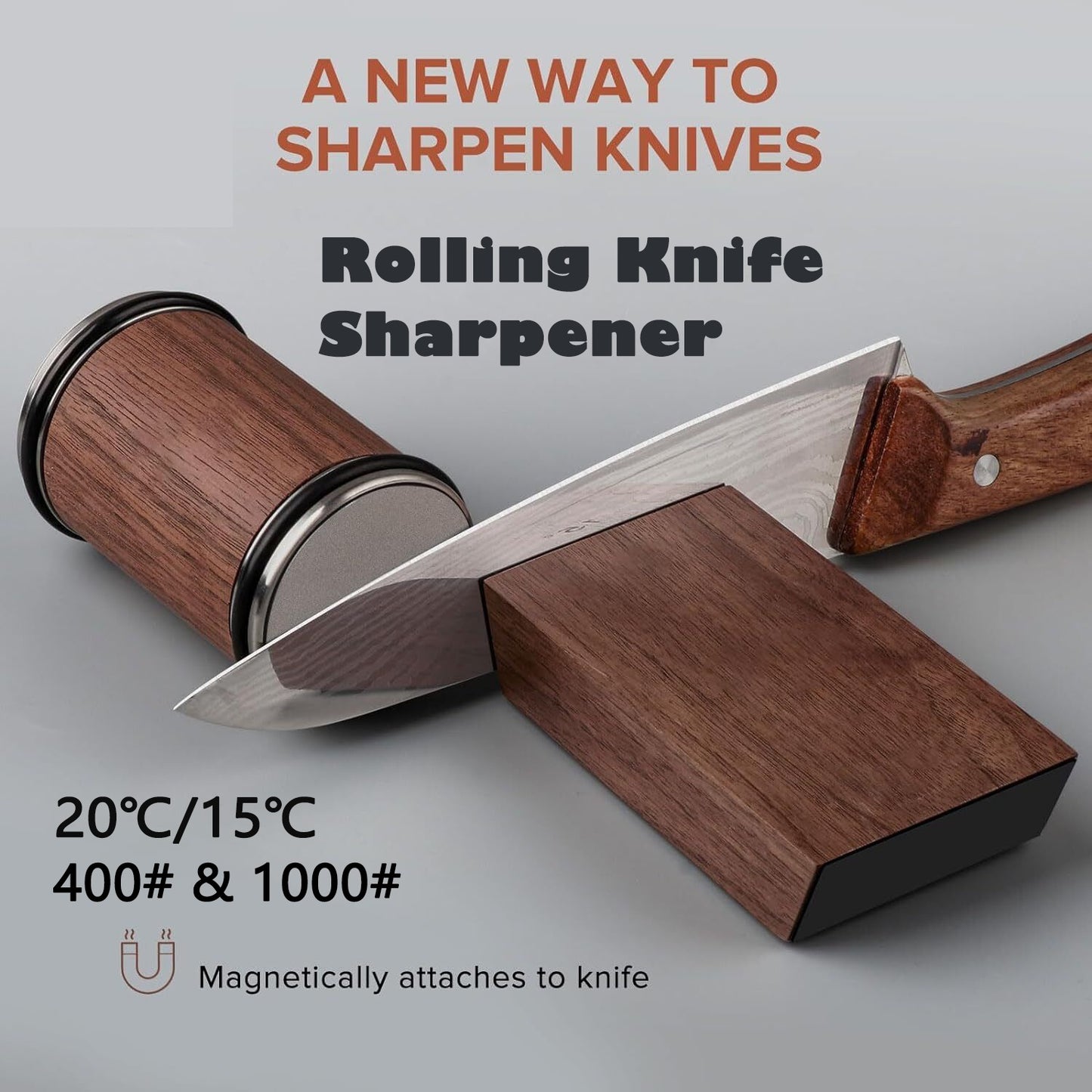 Rolling Knife Sharpener Kit For Straight Edge Roller Knife Sharpening