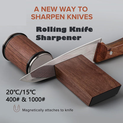 Rolling Knife Sharpener Kit For Straight Edge Roller Knife Sharpening