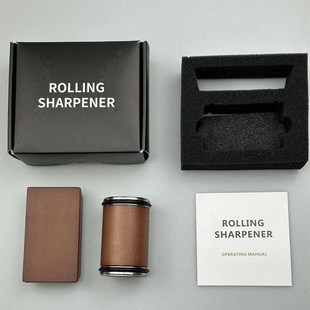 Rolling Knife Sharpener Kit For Straight Edge Roller Knife Sharpening